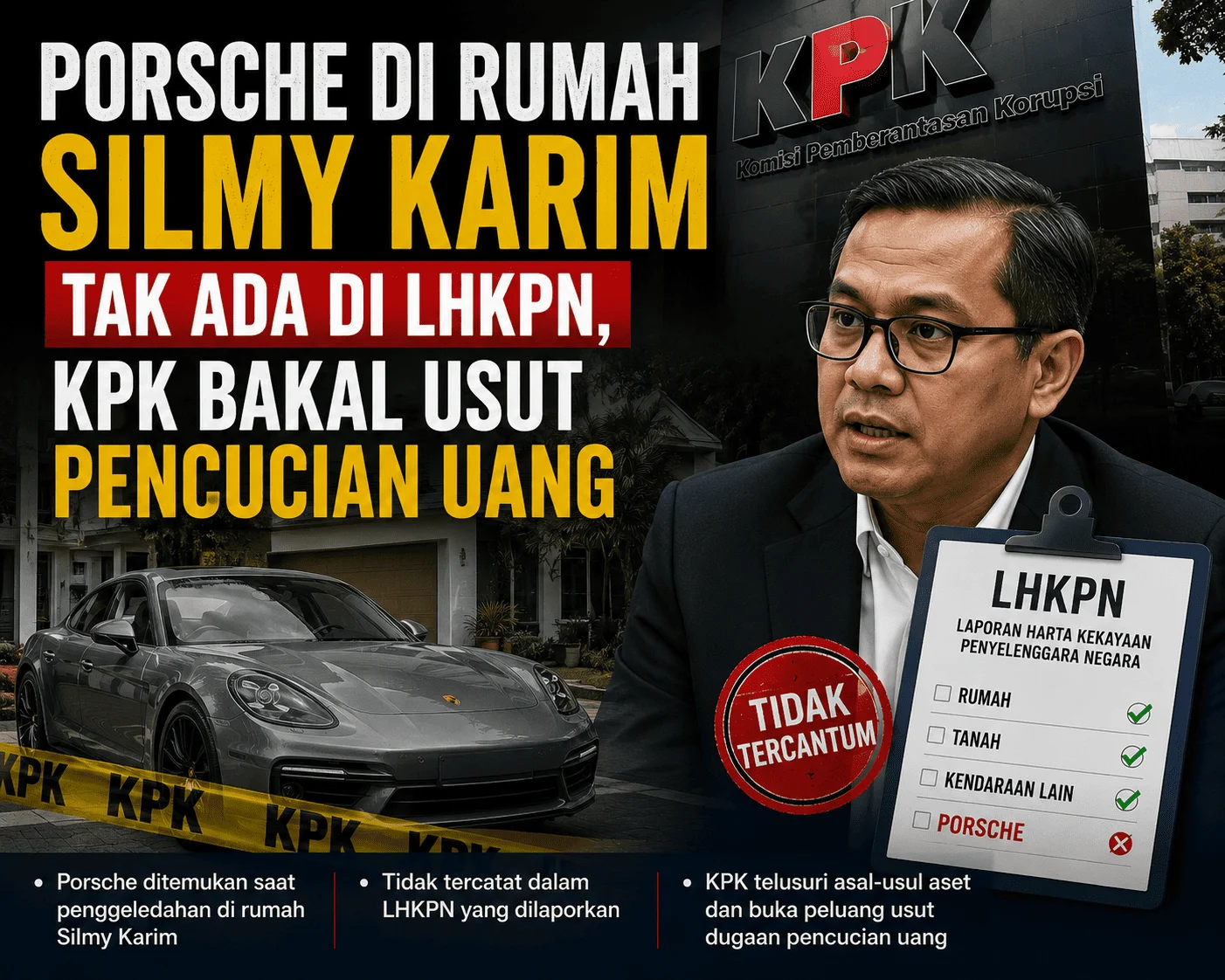 Mobil Mewah Tak Masuk LHKPN, KPK Telusuri Harta Silmy Karim